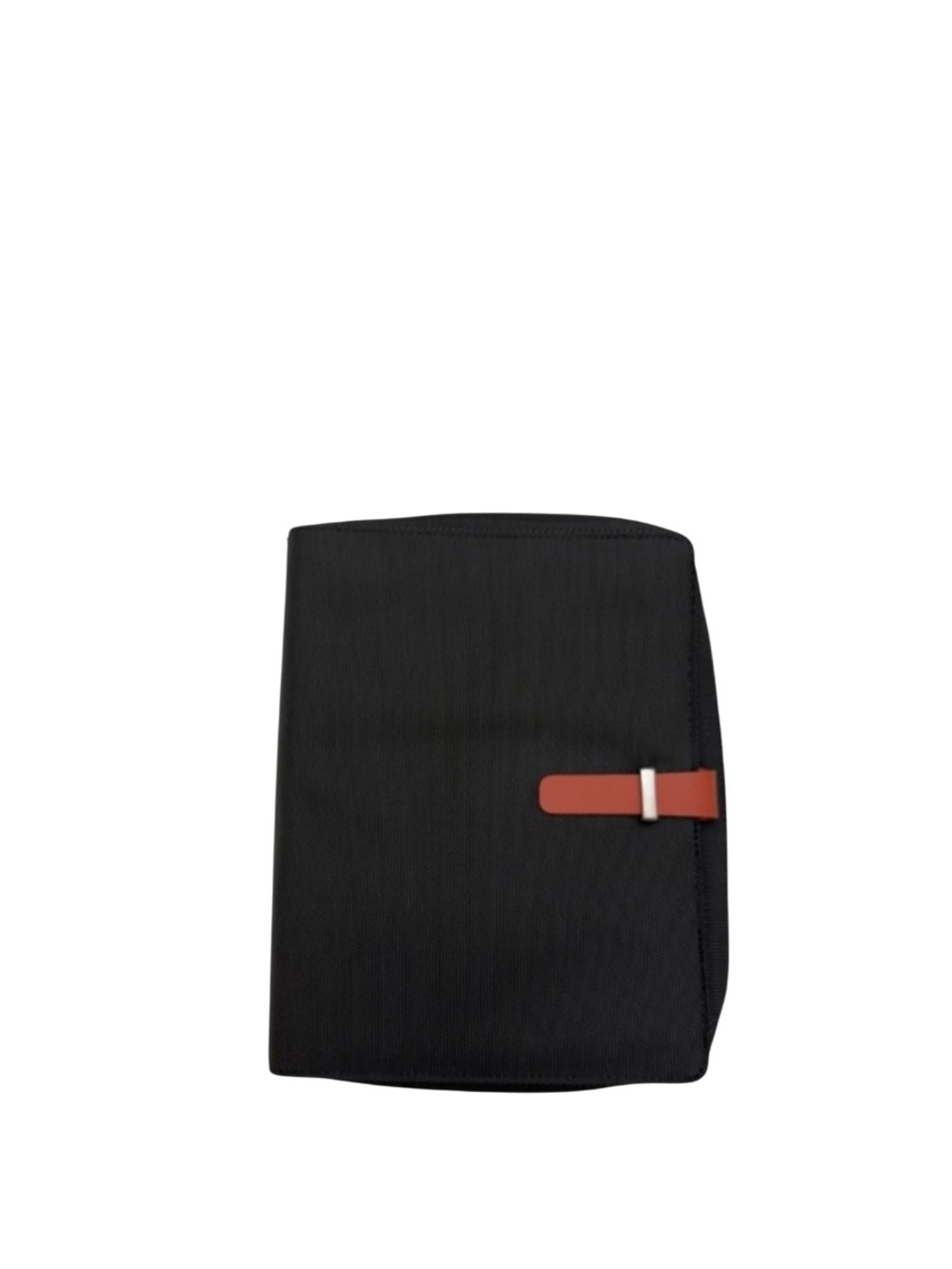 BEY-BERK - BLACK ORANGE NYLON AGENDA TRAVEL CASE